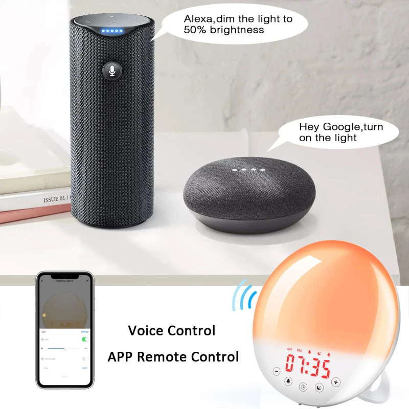 alexa turn on lights with alarm