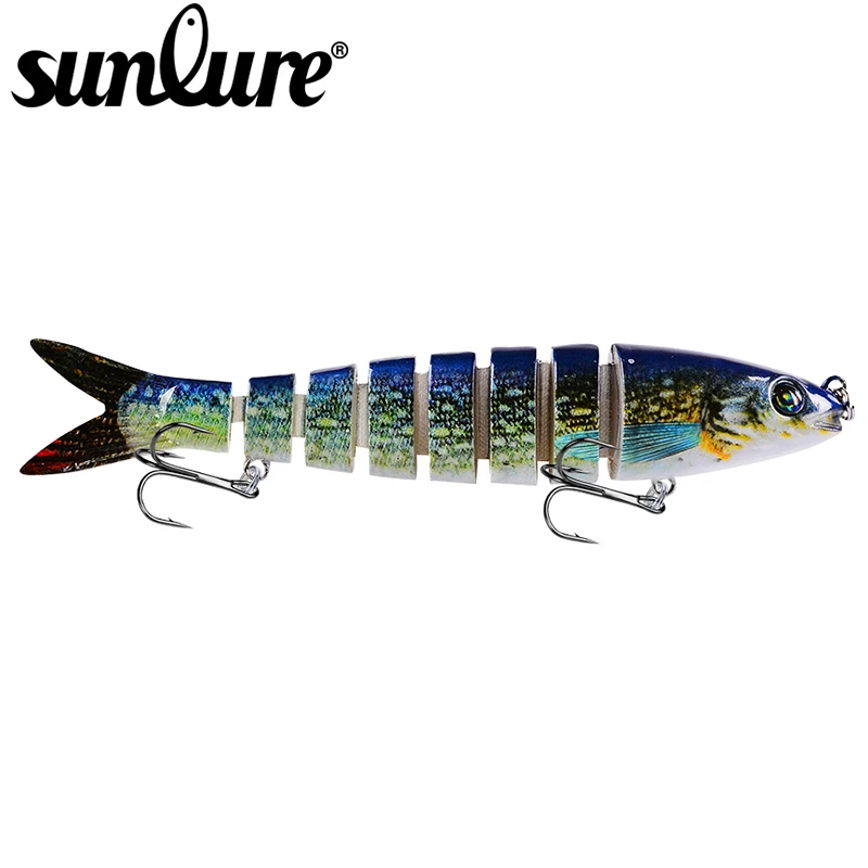 Рыболовная приманка SUNLURE 8 секций 0 694 унций 19 68 г/13 28 см 5 23 дюйма свимбейт для