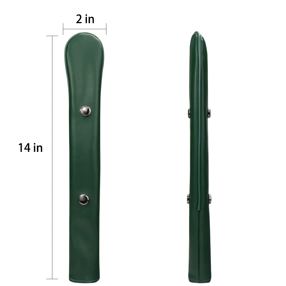 Golf Alignment Stick Covers PU Leather Tour 7 styles simple color with button for 2 sticks or club grip