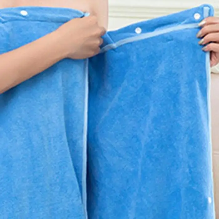 Women Bath Skirt Shower Cap Set Soft Bowknot Quick Dry Wearable Wrap Towel