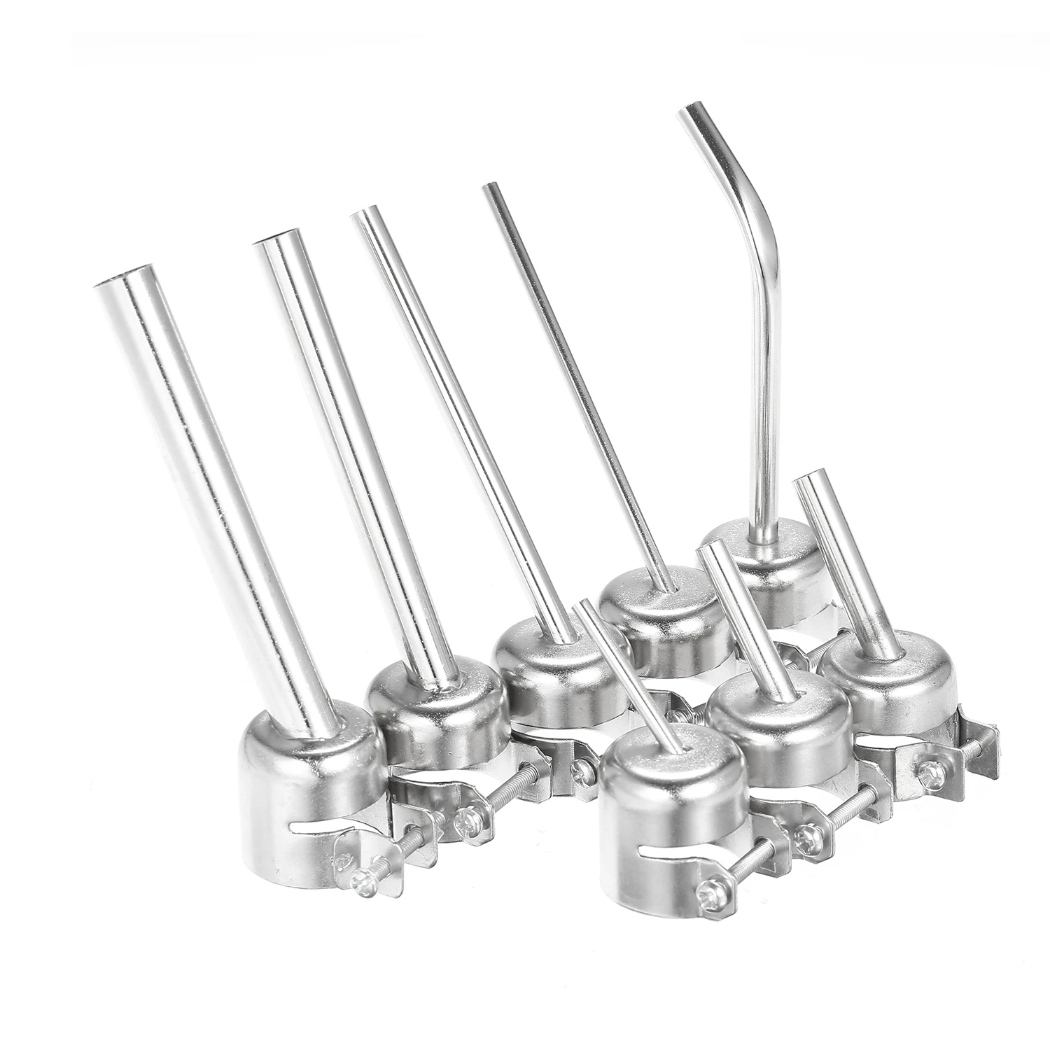 8Pcs Hot Air Generator Nozzles Heat Resistant 45 Degree Bent Machine Solder Set with 850 Series Welding Station | Инструменты