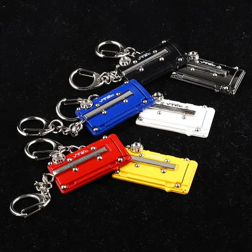 Metal Key Chain Car JDM Turbo Key Ring Vtec DOHC B16 Series Engine Valve Cover For Honda Civic EG EK - Image 3