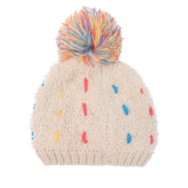 Зимняя модная повседневная женская акриловая шапка Skullies Beanines, разноцветные вязаные шапки Beanies, зимняя женская шапка, 5 цветов