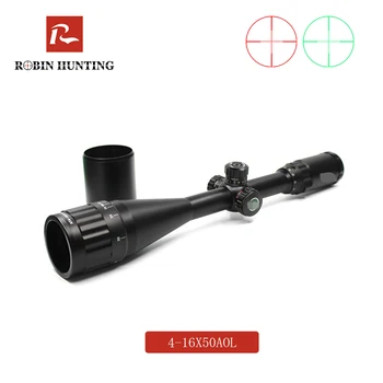 

Robin Hunting Tactical 4-16X50AOL Optical Sight Riflescope Red Green Illuminated Mil Dot Airgun Rifle Sniper rifle special scope