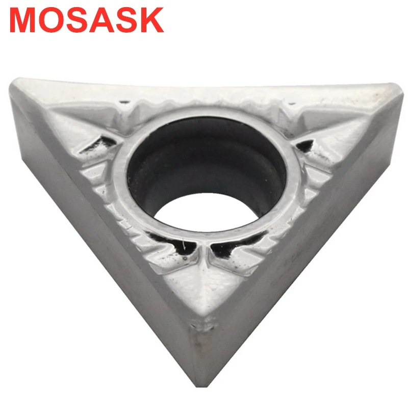 

MOSASK TCGT 10pcs TCGT090202-AL ZK01 Copper And AluminumMedium Finish Machining Tungsten Cemented Carbide Inserts