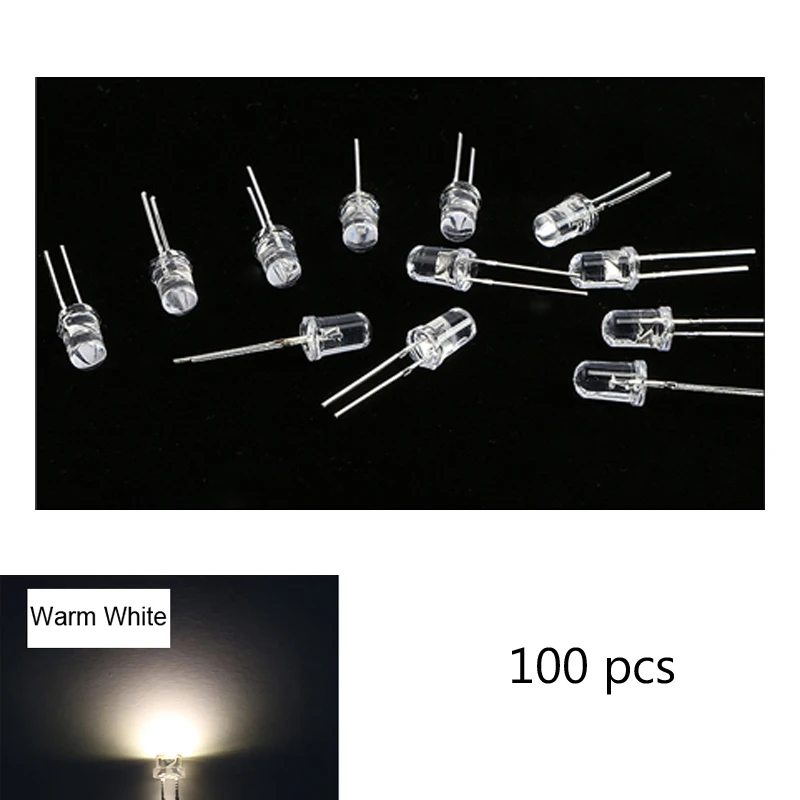 100 шт. светодиодный диоды для подавления переходных скачков напряжения испускает