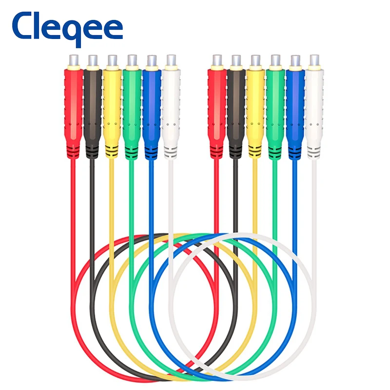 Cleqee 6 шт. набор магнитных силиконовых испытательных проводов HVAC 30 В переменного