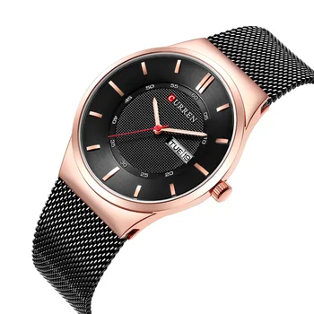 

2020 New Style Fashion Men Gift MEN'S Watch Calendar MEN'S Watch Steel Belt Waterproof Quartz Watch