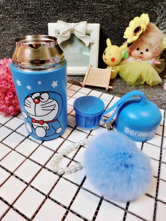 260ml Helloo Kitty Thermos Cup 304 Stainless Steel Water Bottle Pink Kitty Cat Insulated Cup Thermos Flask Hot Water Thermos