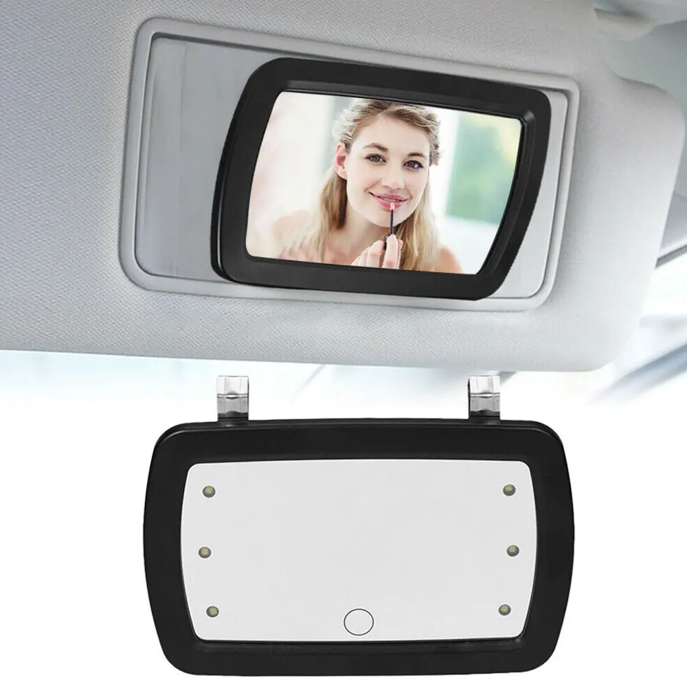 Автомобильный солнцезащитный козырек HD интерьерное зеркало светодиодный светильник ed клип на солнцезащитный козырек косметическое зеркало Автомобильный светильник с сенсорным выключателем