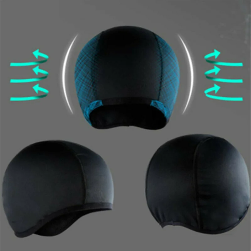 Мотоциклетный шлем, внутренняя крышка, охлаждающая шапка, быстросохнущая дышащая шляпа, кепка в шлеме, Шапка-бини, защитное снаряжение, аксессуары для мотоциклов