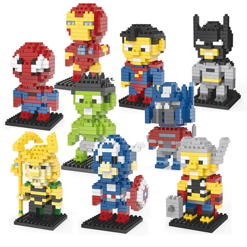 

2020 New wholesale Mini Building Blocks Brick Toys Super Hero endgame Cartoon Model Educational Blocks bricks Toys for Children