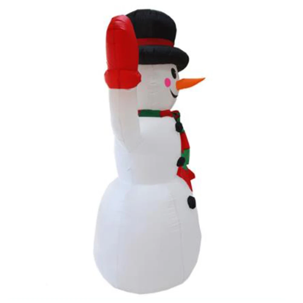 2.4 M Kids Courtyard Toy Home Inflatable Snowman Figure Winter Party Props Christmas Decoration Portable Holiday Outdoor