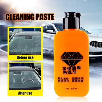 

Auto Car Front Windshield Cleaning Paste Oil Film Remover Cleaner Tools for Glass F-Best