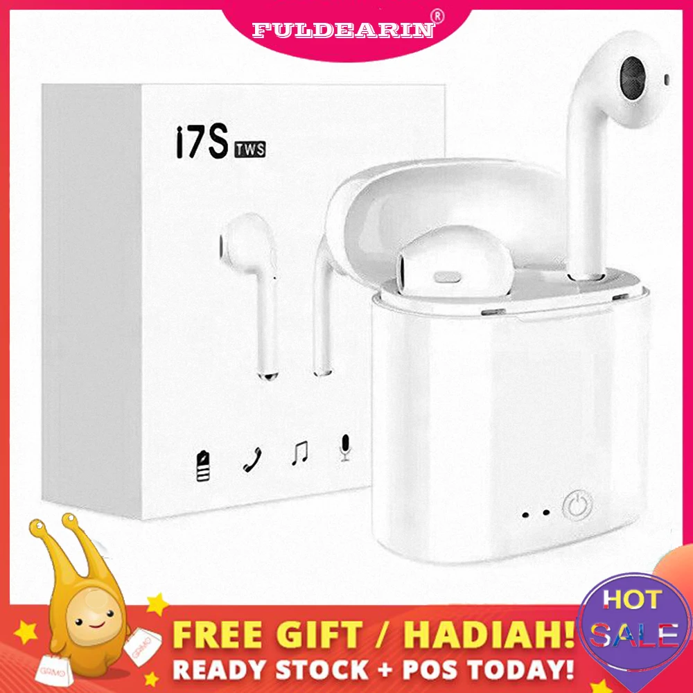 

2019 New i7tws Wireless Bluetooth Earphone Earbuds fone de ouvido sem fioHeadsets with mic for IPhone 8 7 Plus Android Phone