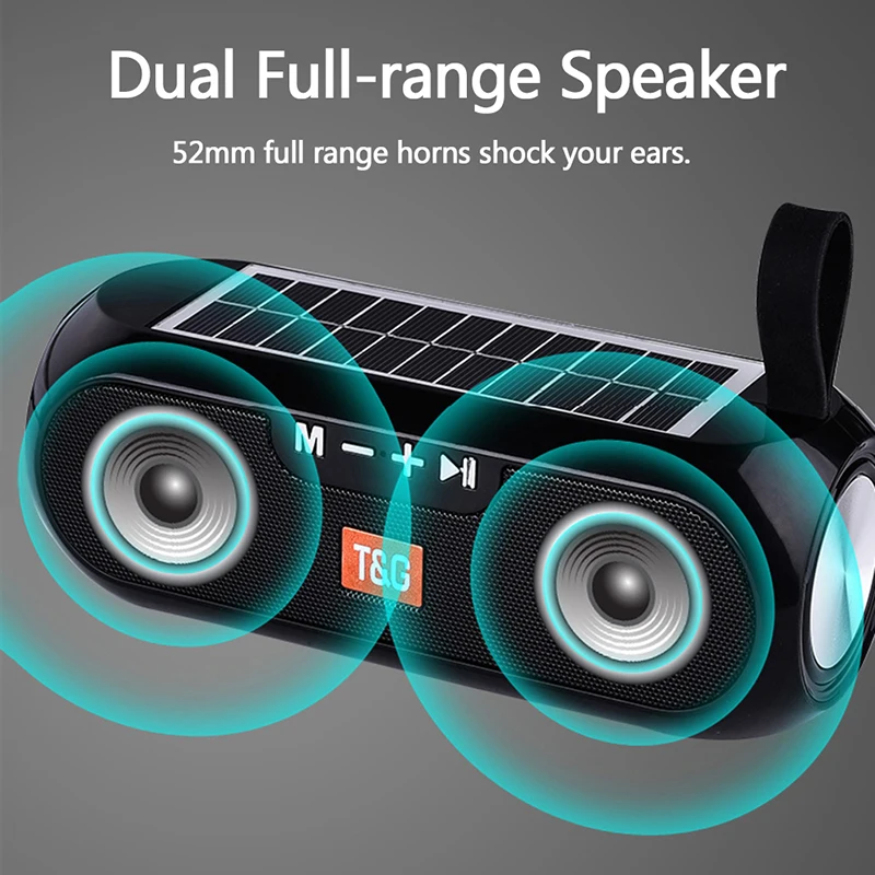 Portable Bluetooth Speaker Wireless Bass Column Waterproof Outdoor USB Speakers Support AUX TF Subwoofer Loudspeaker TG182 Portable Bluetooth Speaker Wireless Bass Column Waterproof Outdoor USB Speakers Support AUX TF Subwoofer Loudspeaker TG182