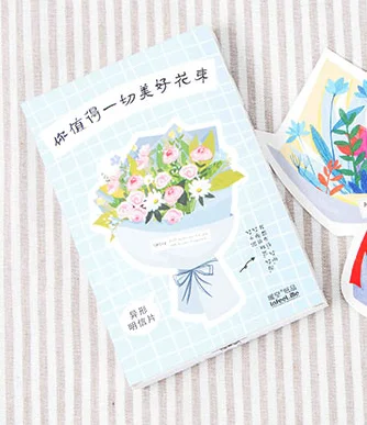 

P227- Good flower paper postcard(1pack=30pieces)