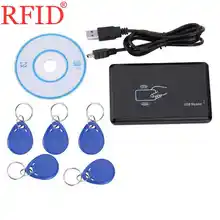 RFID 125 кГц EM4305 T5577 кардридер/Писатель Копир/Писатель программист дубликатор+ 5 шт. записываемые брелки брелок контроль доступа