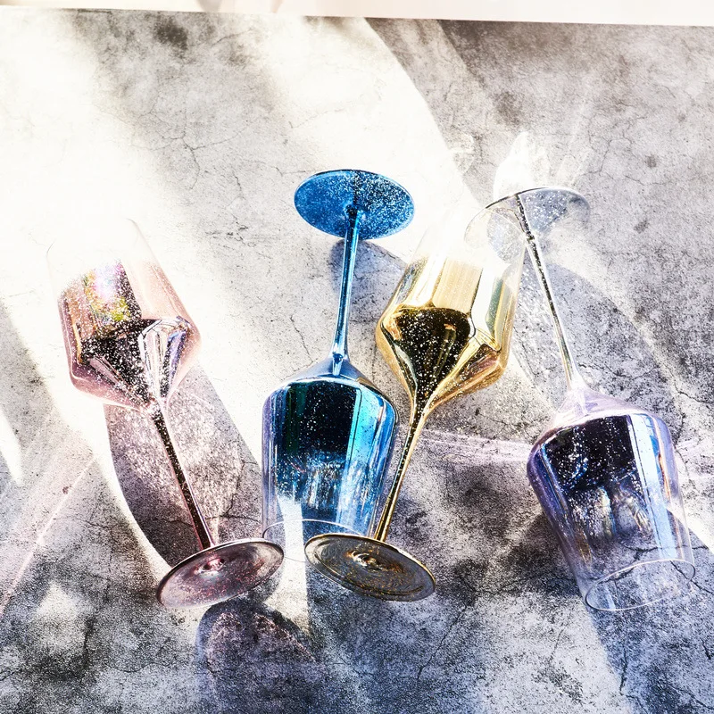 Wine Glass Goblet Lead-Free Champagne Goblets Party Dinner Drink Cup Creative Starry Sky Home Decoration