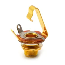 Electric Guitar Jack Jack 6.35 Mm Guitar Jack Accessory Output Jack 1/4 Inch Bass Mono Jack Guitar DIY Electric Pickup