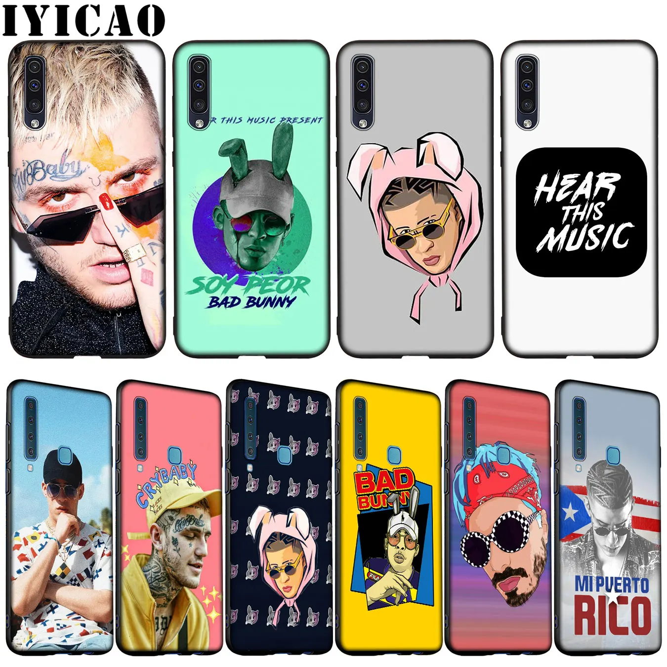 Bad Bunny Maluma Lil Peep Leading Soft Silicone Case for Samsung Galaxy A70 A60 A50 A40 A30 A20 A10 M10 M20 M30 M40 A20E Cover | Мобильные