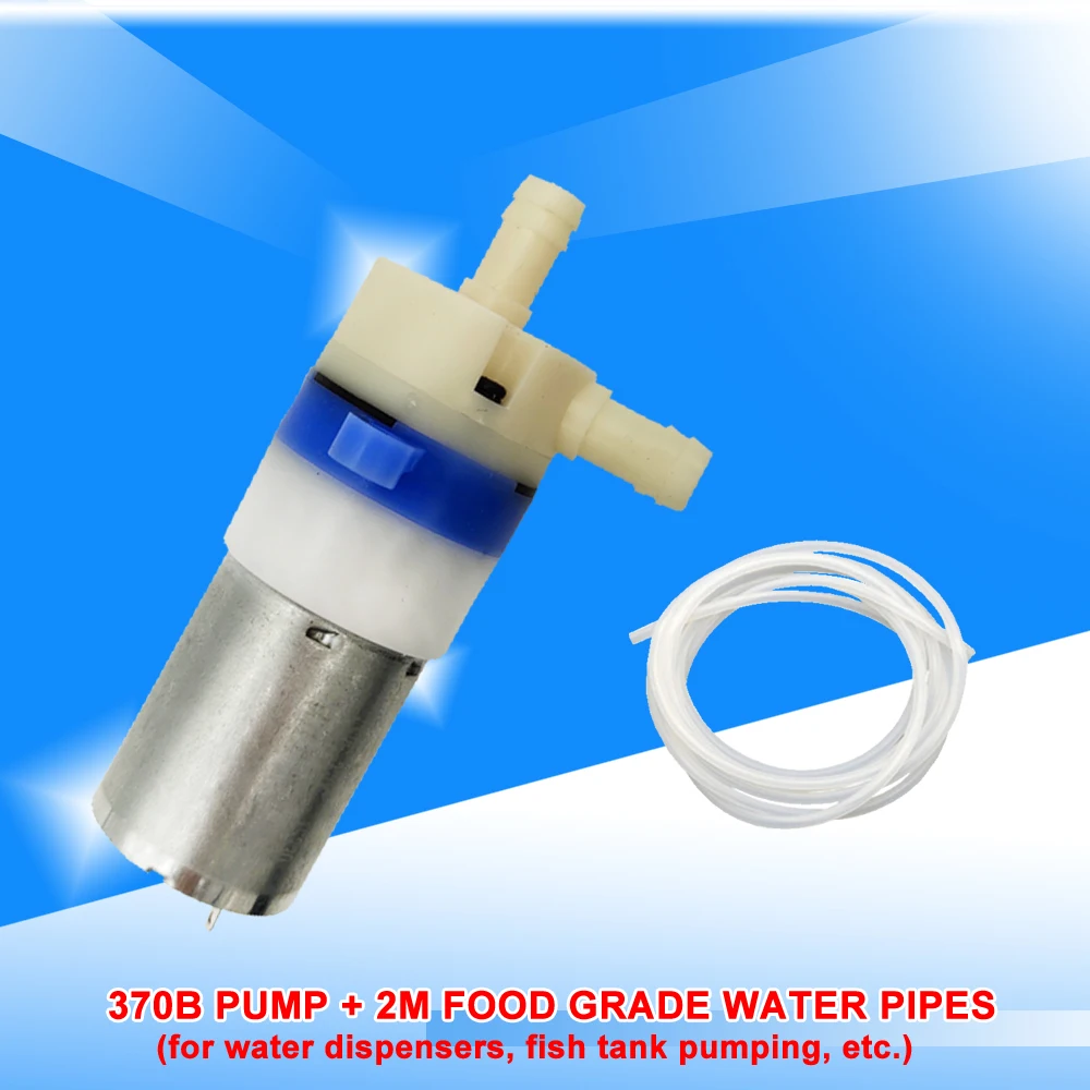 12V Micro DC Water Pump Food Grade Water Dispenser 370 Mini Pump 0.7-1.2L/min Low Noise Long Life Self-priming Customized dc water pump