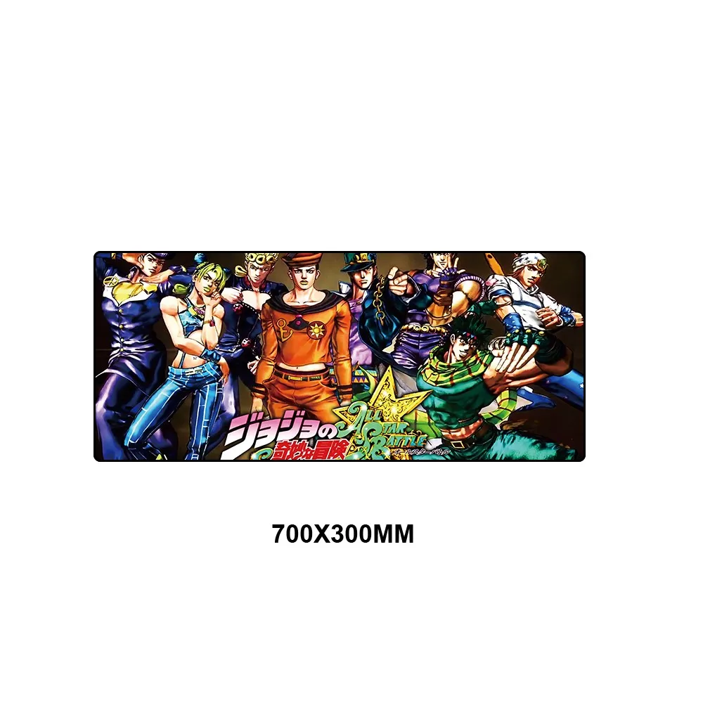 JOJO-002 Jojo причудливые Приключения большой игровой коврик для мышки с аниме игровой компьютерный коврик для мыши Противоскользящий натуральный каучук игровая клавиатура Коврик для мыши xl - Цвет: JOJO-002