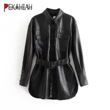 Зимний пояс куртка из искусственной кожи женская байкерская куртка из искусственной кожи уличная мотоциклетная куртка женская черная кожаная куртка chaqueta cuero mujer