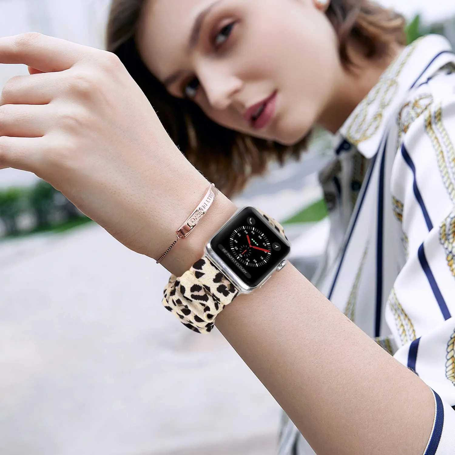 Strap For Apple watch band 40mm 44mm 42mm 38mm 42mm Elastic Nylon bracelet Scrunchie Solo Loop correa iWatch series 6 se 5 4 3