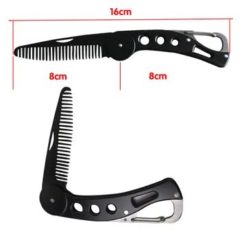 

Beard brush stainless steel folding comb beard comb beard sculpt knife beard care kit