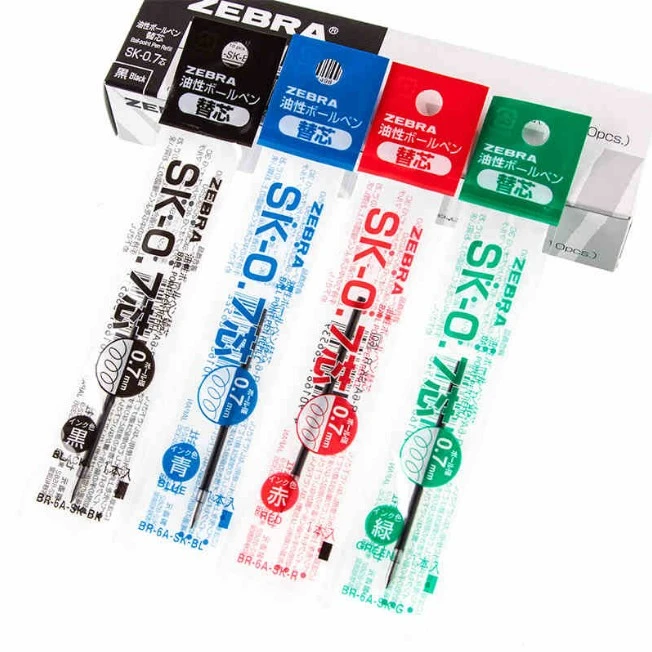 Zebra SK 07 Ballpoint Pen Refills for B4SA1, B4SA2, B4SA3 Ballpoint Pen