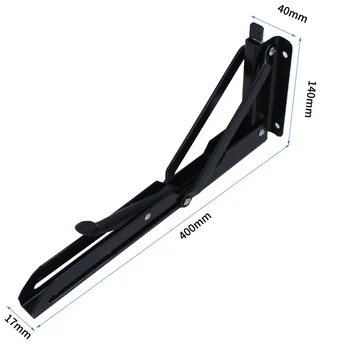 

Hot 2pcs/set Folding Triangular Brackets Wall Mounted K-type Shelf Brackets Foldable Triangle Table Bench Folding Shelf Bracket