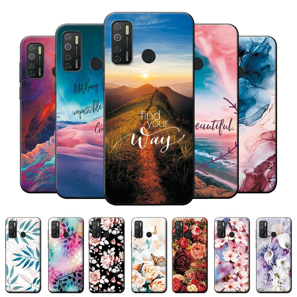 Чехол для Tecno Spark 5 чехол мягкий мягкая силиконовая накладка на заднюю панель с Pro