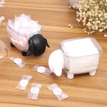 

Small Sheep Cotton Swab Box Storage Box Plastic Desktop Sheep-shaped Storage Box Cotton Swab Box Toothpick Box