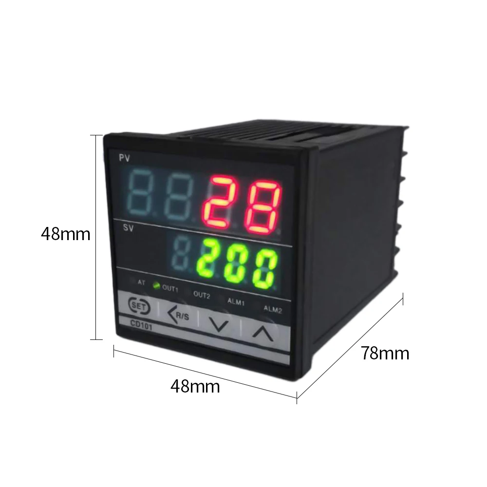 Терморегулятор двойной контроллер температуры дисплея PID режим управления цифровой термостат входной Тип K/E/S/R/J/T/B термопары