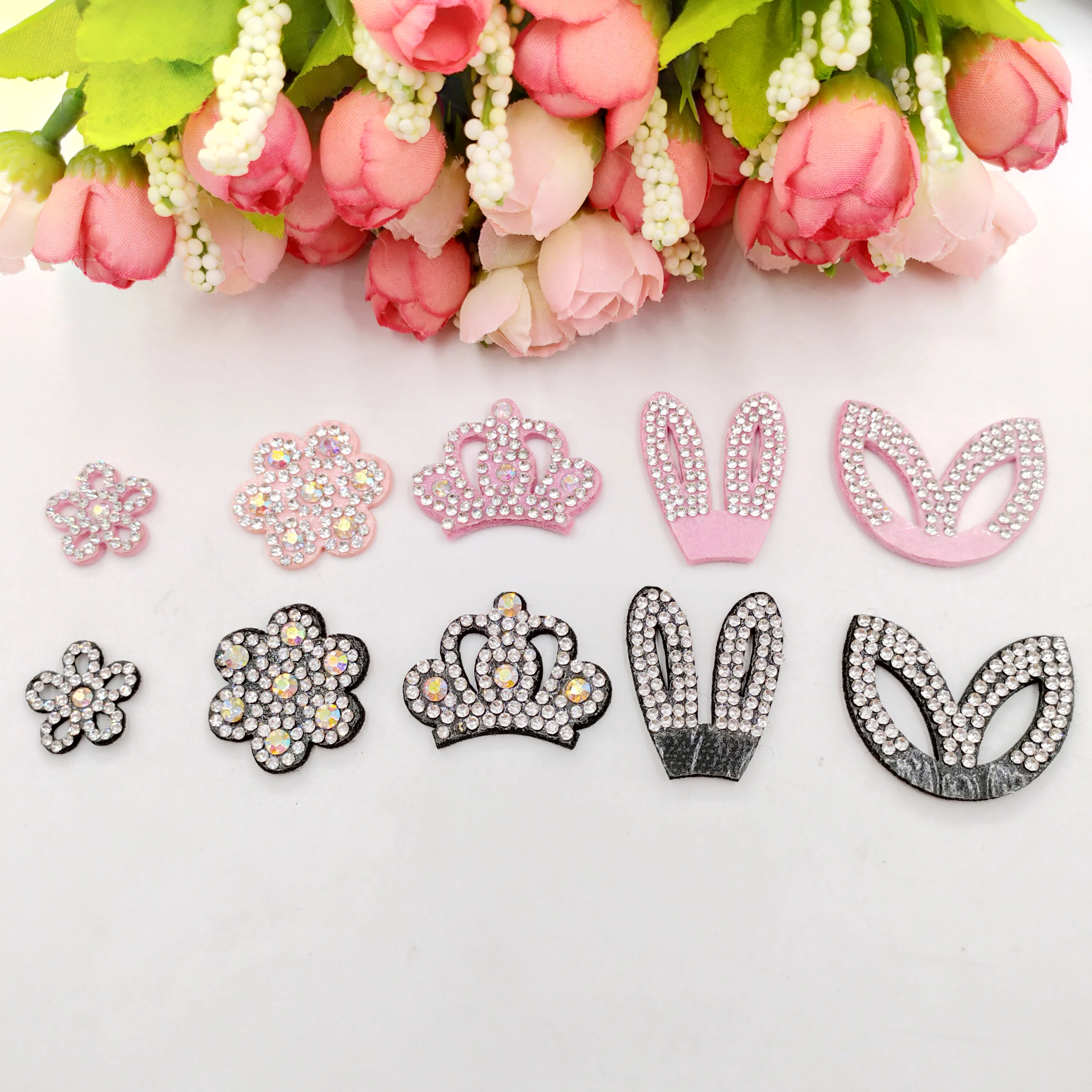 

20 шт./лот смешанные стильные фетровые набивные аппликации с блестками для рукоделия аксессуары для рукоделия украшение ручной работы