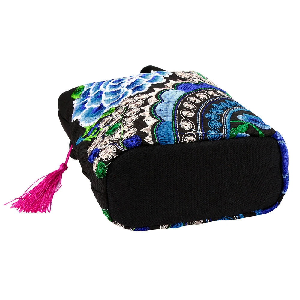 Long Wallets Luxury Purses Women Ethnic Handmade Embroidered Canvas Wristlet Clutch Vintage Purse Business CardHolder 816
