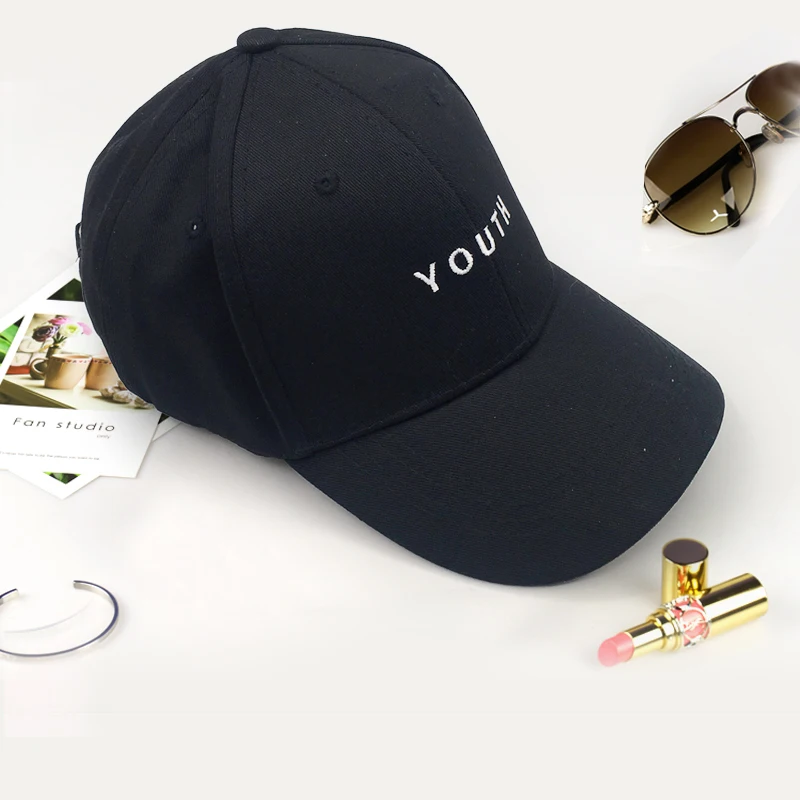 Лето, брендовая новинка, Хлопковая мужская шапка, Молодежная, с буквенным принтом, унисекс, для женщин и мужчин, бейсболка, Snapback, Повседневная Кепка s - Цвет: Black