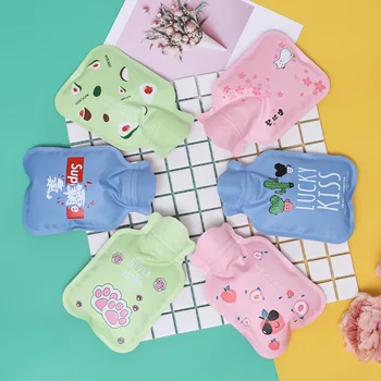 

1pcs Creative Cute Hot Water Bottle Warm Belly Treasure Cartoon Hand Warmer Filled Mini Explosion-proof Portable Hot Water Bags