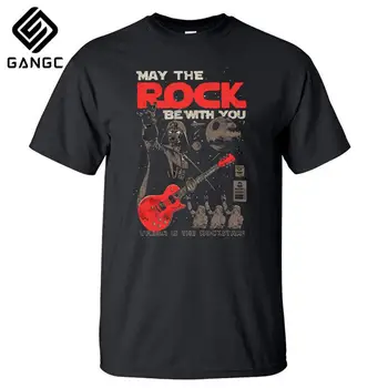 

Cotton Tee Men Darth Vader Heavy Metal printing Designer Funny T Shirts Short Sleeve Tee Creative fashion Star War t-shirts