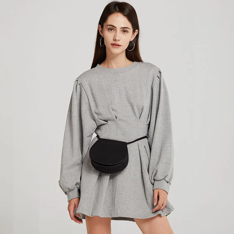 

Women's Pullover Sexy Loose Lantern Sleeve Short Dress