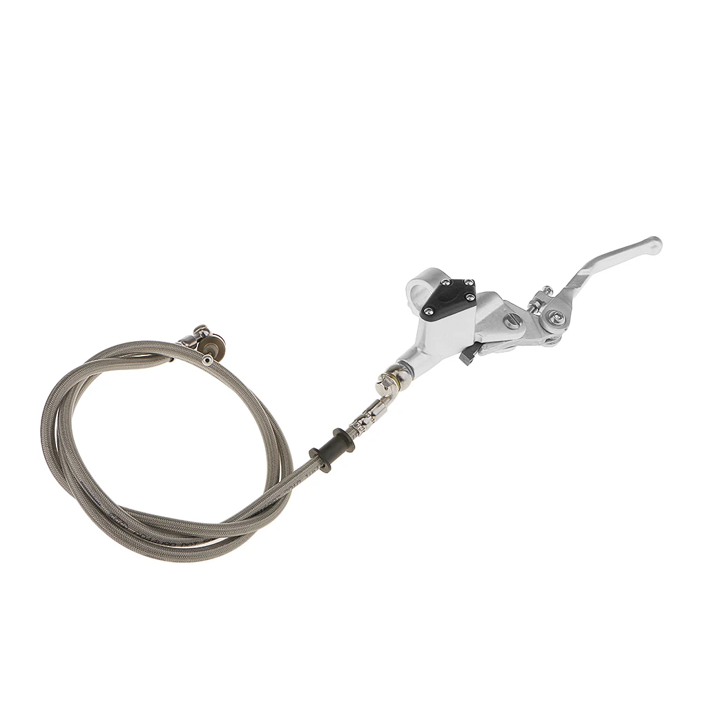 Гидравлический рычаг сцепления Главный цилиндр для мотоцикла ATV Байк Серебряный