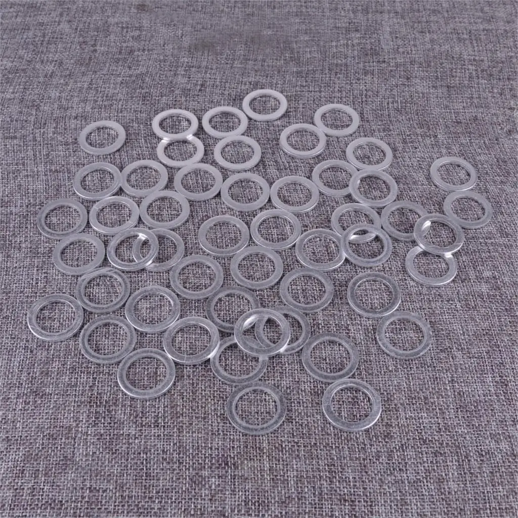 CITALL 50Pcs18mm ID. Диаметр 25,5 мм Алюминиевый сплав машинное масло раздавливание шайбы сливная пробка прокладки подходят для большинства автомобилей