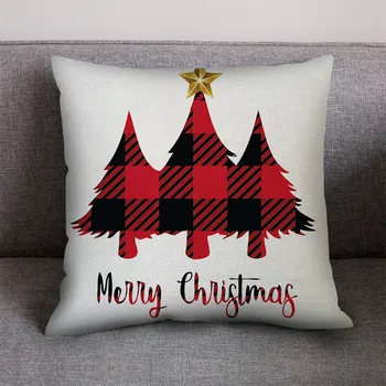 

Christmas Cotton Linen Throw Pillow Case Cushion Cover Home Sofa Decor Poduszki Dekoracyjne Christmas Pillow Cover Funda Cojin