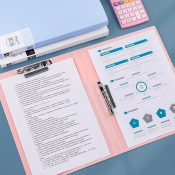 

Bag for Documents A4 Single Double Clip Morandi File Folder Binder Organizer Diary School Office Notebooks Stationery Storage