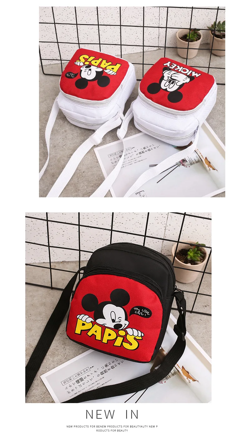 Disney/милая сумочка для маленьких девочек; модная сумка-мессенджер принцессы с Микки Маусом; сумки на плечо для мальчиков