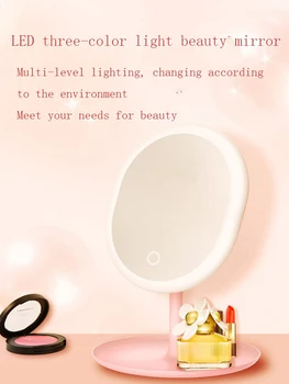 

Mirror Makeup Light Mirrors Led-- Mirror Light Adjustable Lighting Touch Screen Vanity Mirror Usb Charging and Removable