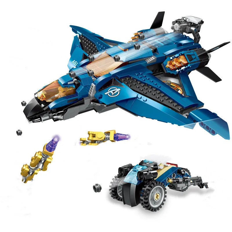 

858Pcs Avengers Endgame Fighter Building Blocks Super heroes Thor Hawkeye Black Widow Figures Decisive Battle Kids Toys Bricks