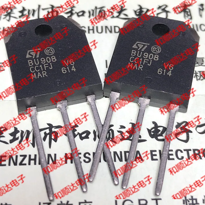 5pcs/lot BU908 TO-3P 1500V 8A
