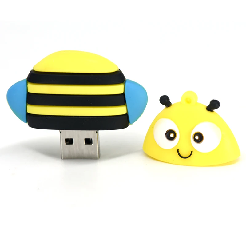 Sevimli Karikatür Kalem Baykuş Tilki Tarzı usb flash sürücü Penguen Pendrive 4 GB 8 GB 16 GB 32 GB 64 GB 128 GB 256 GB Memory Stick_voghion.com